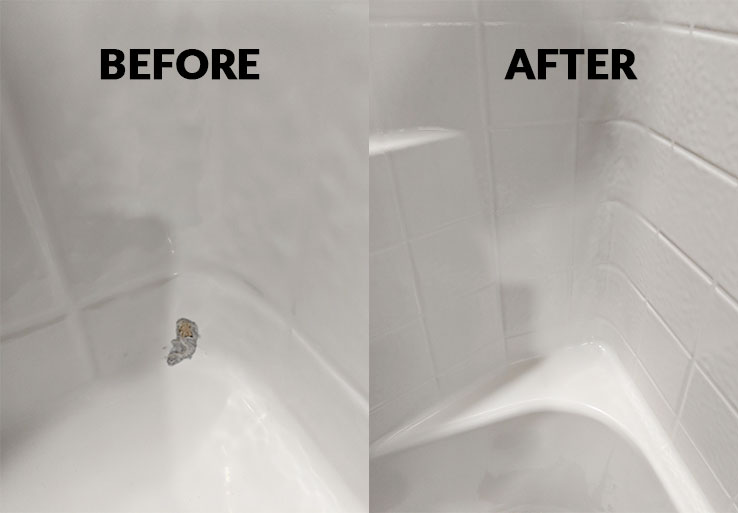 shower chip repair